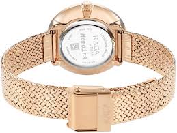 Titan Raga Memoirs Quartz Analog Mother Of Pearl Round Dial Rose Gold Metal Strap Watch For Women