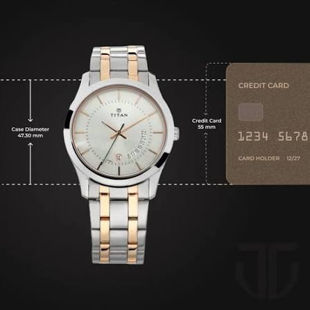 Titan Quartz Analog with Date Silver Dial Stainless Steel Strap Watch for Men 1823KM01