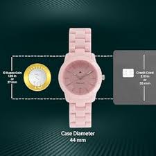 Fastrack Trendies Quartz Analog Pink Dial Plastic Strap Watch for Girls