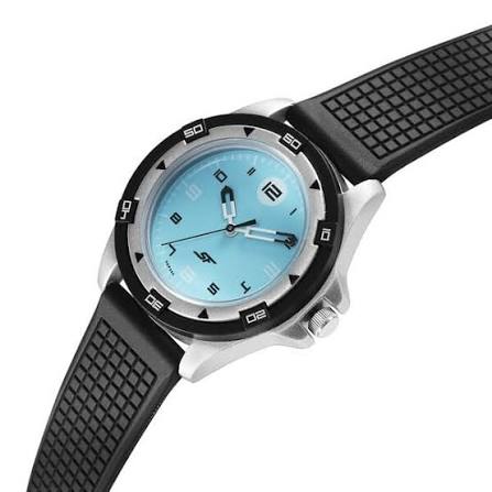 SF Sporty Blue Dial Polyurethane Strap Watch for Men 7930PP19