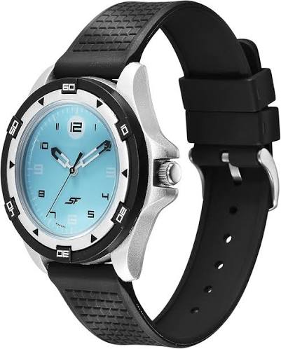 SF Sporty Blue Dial Polyurethane Strap Watch for Men 7930PP19