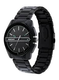 Fastrack Wear Your Look Quartz Analog Black Dial Metal Strap Watch for Guys 3089NM03