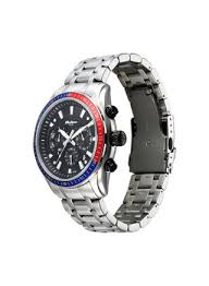 Titan Octane Round Dial Stainless Steel Chronograph Watch for Men 90077KM05