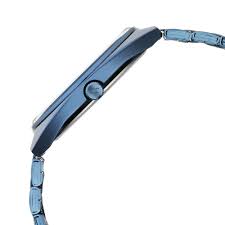 Fastrack Snob X Blue Dial Metal Strap Watch for Guys 3292QM01