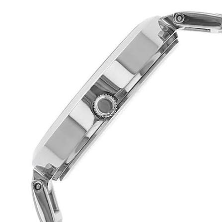 Titan Quartz Analog Black Dial Stainless Steel Strap Watch for Women 2480SM02