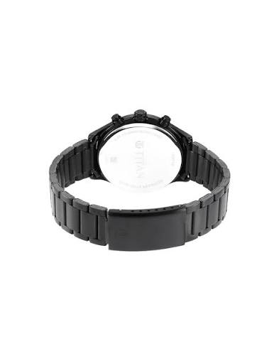 Titan Neo Black Dial Multi Stainless Steel Strap watch for Men 1803NM01