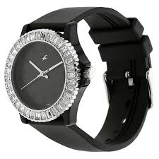 Fastrack Quartz Analog Black Dial Plastic Strap Watch for Girls 9827PP02