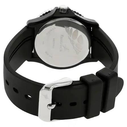 Fastrack Quartz Analog Black Dial Plastic Strap Watch for Girls 9827PP02