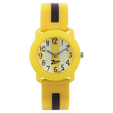 Zoop By Titan Quartz Analog Yellow Dial PU Strap Watch for Kids C3025PP03