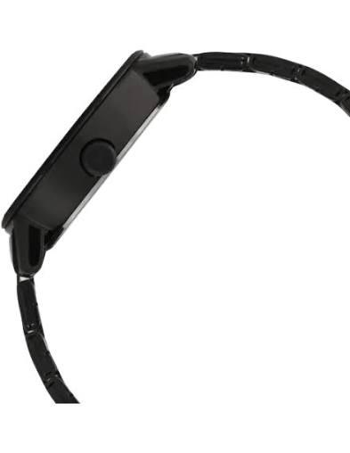 Fastrack Go Skate Quartz Analog with Day and Date Black Dial Stainless Steel Strap Watch for Girls