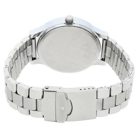 Fastrack Bold Quartz Analog Black Dial Stainless Steel Strap Watch for Guys 38051SM07
