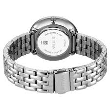 Titan Neo Quartz Analog Blue Dial Silver Metal Strap Watch For Women