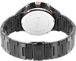 Titan Urban Magic Black Dial Analog Stainless Steel Strap watch for Men