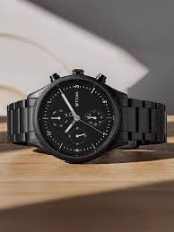 Titan Neo Black Dial Multi Stainless Steel Strap watch for Men 1803NM01
