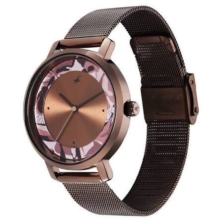 Fastrack Urban Camo Brown Dial Watch for Girls 6287QM01