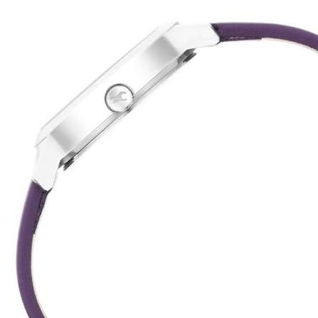 Fastrack Stunners Quartz Analog Purple Dial Leather Strap Watch for Girls 6267SL01