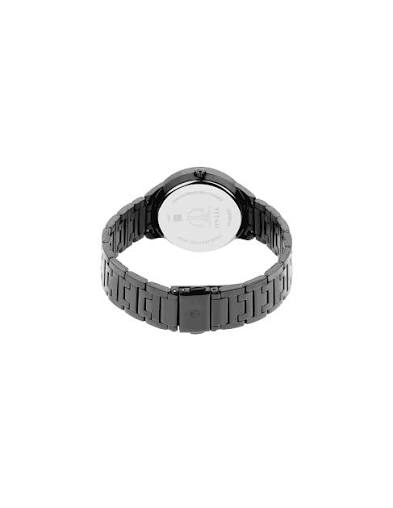 Titan Workwear Anthracite Dial Analog with Day and Date Stainless Steel Strap Watch for Women 2588NM01
