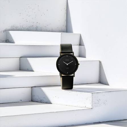 Titan Edge Black Dial Quartz Leather Strap Watch for Men 1595NL04