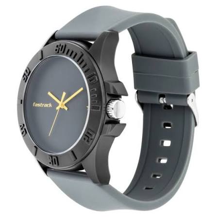 Fastrack Fastfit Quartz Analog Grey Dial Silicone Strap Unisex Watch