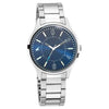 Fastrack Tripster Quartz Analog Blue Dial Stainless Steel Strap Watch for Guys 3237SM01
