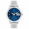 Fastrack Bold Quartz Analog Blue Dial Stainless Steel Strap Watch for Guys 38051SM05