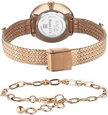 Titan Raga Memoirs Quartz Analog Mother Of Pearl Dial With Rose Gold Metal Strap Watch For Women