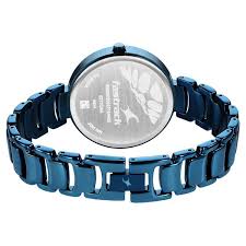 Fastrack Style Up Quartz Analog Silver Dial Metal Strap Watch for Girls 6270QM01