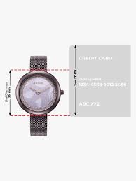 Glitz Purple Dial Stainless Steel Strap Watch for Women