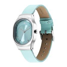 Fastrack Snob X Blue Dial Leather Strap Watch for Girls 6283SL01