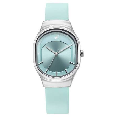 Fastrack Snob X Blue Dial Leather Strap Watch for Girls 6283SL01