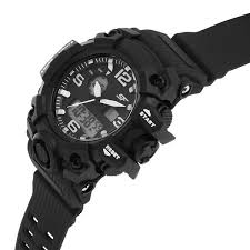 SF Sparq Ana Digi Black Dial Polyurethane Strap Watch for Men 77129PP01
