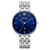 Titan Neo Quartz Analog Blue Dial Silver Metal Strap Watch For Women
